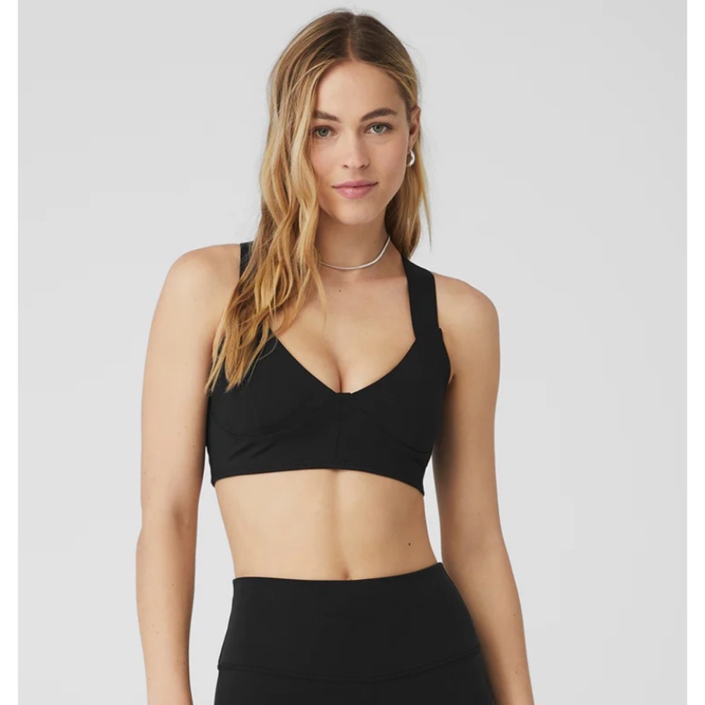 Airbrush rev it up bra Xs in Black